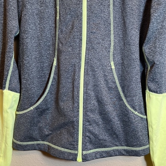 ZELLA Girl Yellow Gray Athletic Zip Up Jacket - Picture 3 of 11